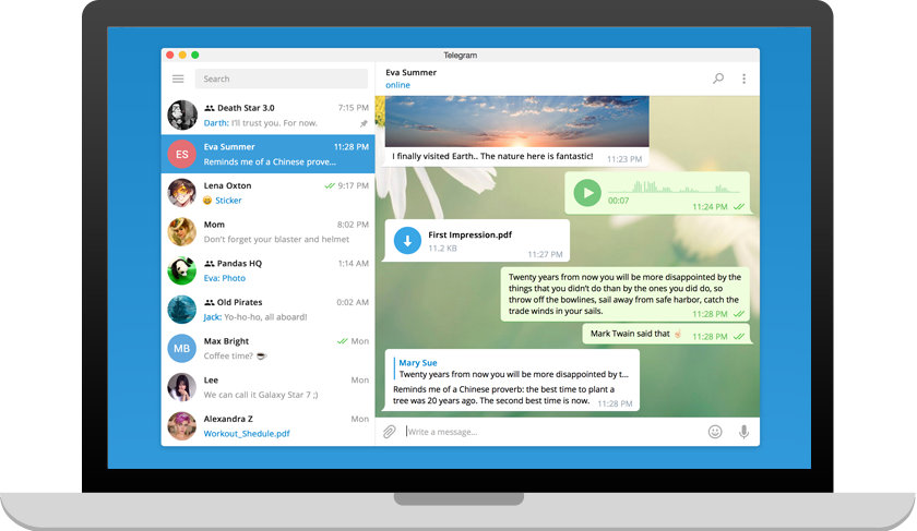Windows için Telegram simgesi